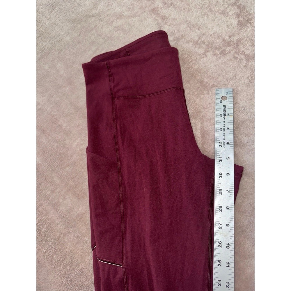 Lululemon Women's Speed Up Tight Red Maroon Full-On Luxtreme‎ Size 8 Tall - Picture 10 of 11